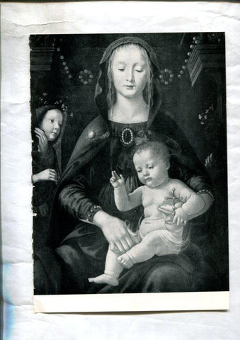  LEI racconti della vita di Maria: Lamina 16: La vergine col bambino por Domenico Ghirlandaio y 