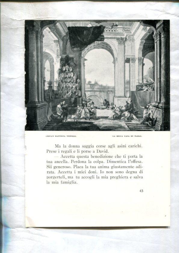  LEI racconti della vita di Maria: Lamina 17: La ricca casa di nabal por Giovan Battista Tiepolo