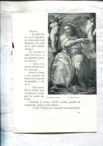  LEI racconti della vita di Maria: Lamina 25: Il profeta Isaia por Raffaello Sanzio