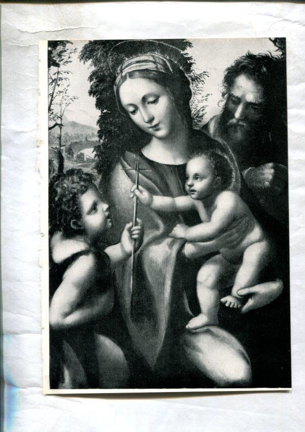  LEI racconti della vita di Maria: Lamina 26: Maria con San Giuseppe, Gesu e San Giovannino por antonio Bazzi, Detto il Sodoma