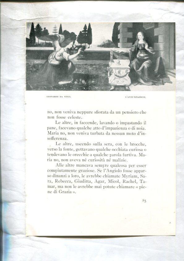  LEI racconti della vita di Maria: Lamina 30: L,annunziazione por Leonardo da Vinci