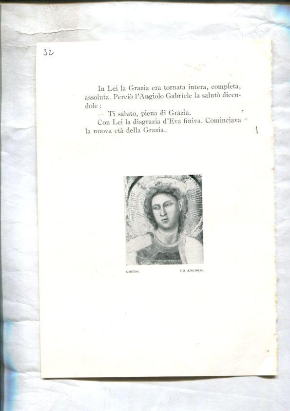  LEI racconti della vita di Maria: Lamina 32: L'annunziazione por Beato Angelico y Un angiolo por Giotto