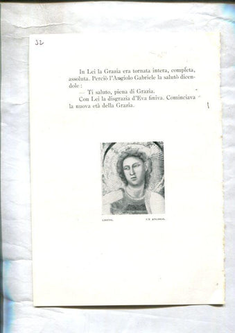  LEI racconti della vita di Maria: Lamina 32: L'annunziazione por Beato Angelico y Un angiolo por Giotto