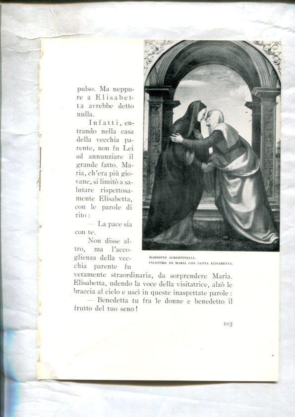  LEI racconti della vita di Maria: Lamina 37: Incontro di Maria con Santa Elisabetta por Mariotto Albertinelli