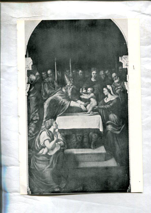  LEI racconti della vita di Maria: Lamina 40: Gesu presentato al templo por Iacopo Robusti Detto il Tintoretto