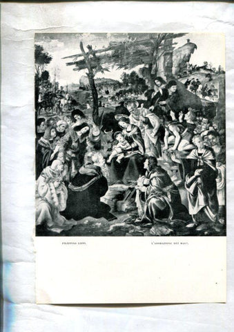  LEI racconti della vita di Maria: Lamina 42: L'adorazione dei Magi por Filippino Lippi
