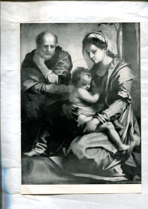  LEI racconti della vita di Maria: Lamina 46: La sacra famiglia por Andrea del Sarto