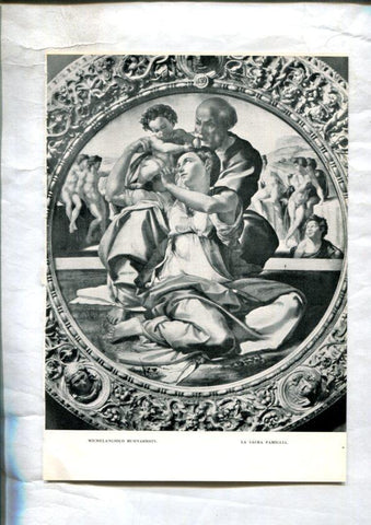  LEI racconti della vita di Maria: Lamina 47: La sacra famiglia por Michelangiolo Buonarroti