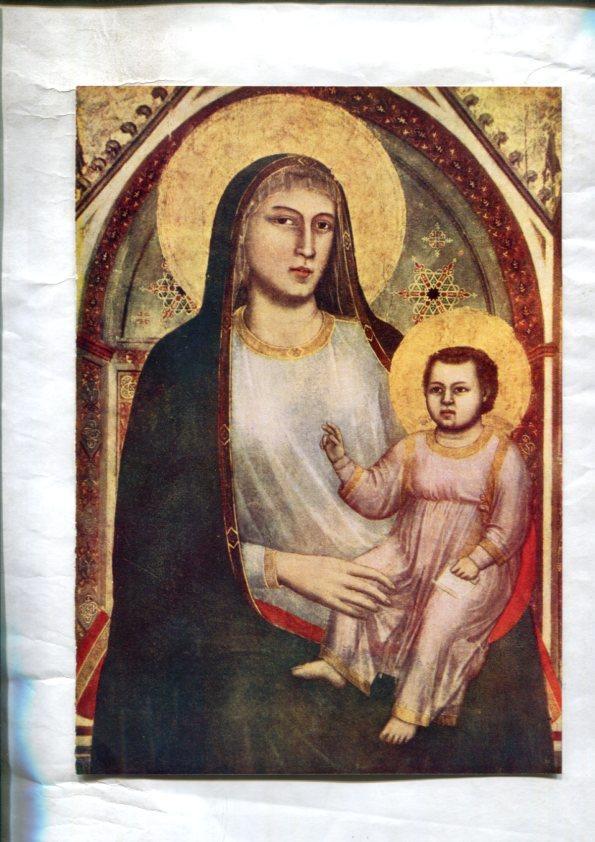  LEI racconti della vita di Maria: Lamina 50: Madonna in trono por Giotto