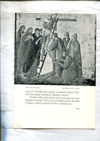  LEI racconti della vita di Maria: Lamina 53: Deposizione dalla croce por Duccio di Boninsegna