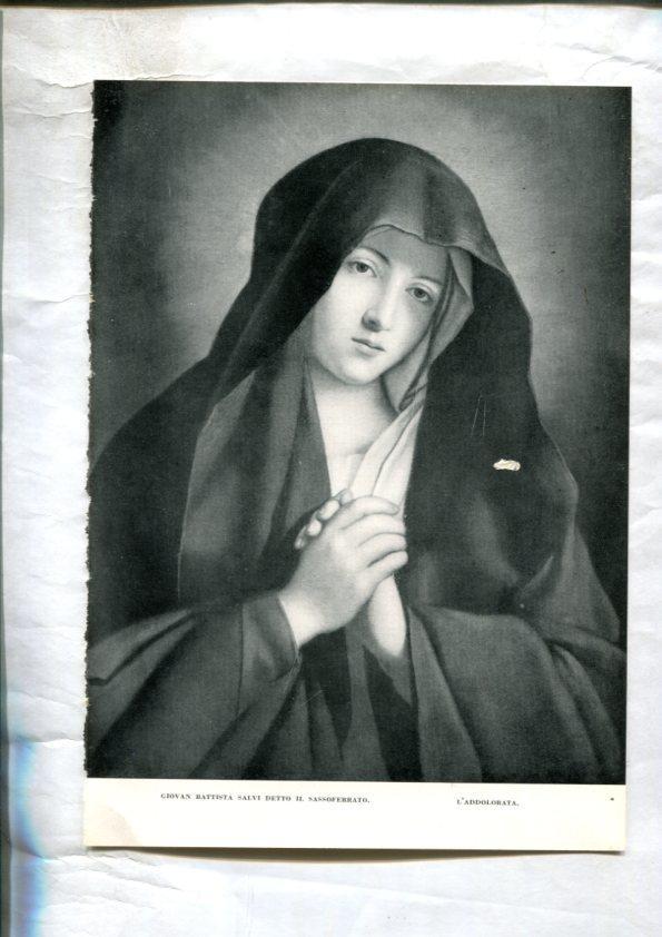  LEI racconti della vita di Maria: Lamina 54: L'addolorata por Giovan Battista Salvi Detto il Sassoferrato
