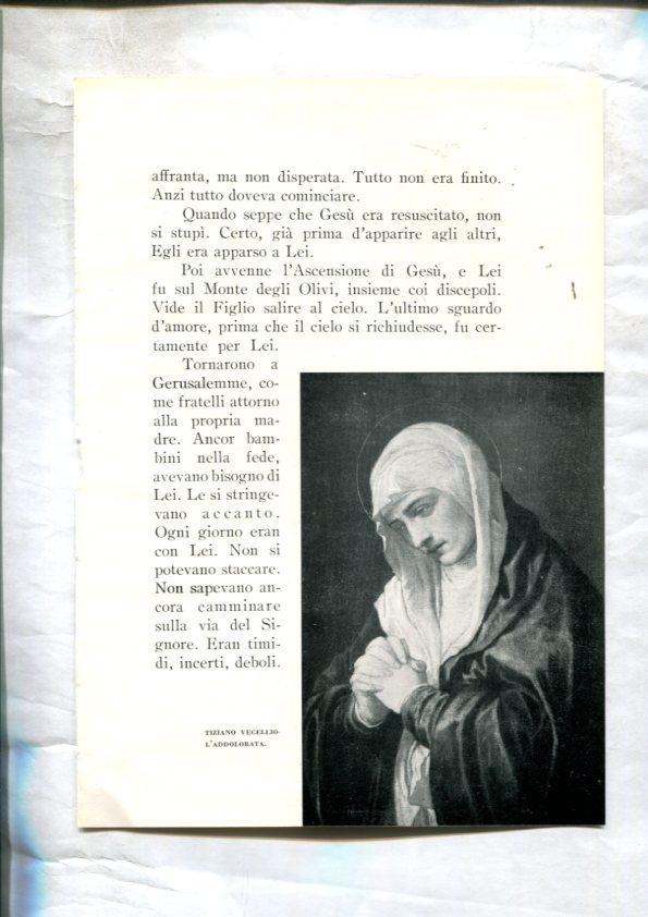  LEI racconti della vita di Maria: Lamina 57: L'addolorata por Tiziano Vecellio
