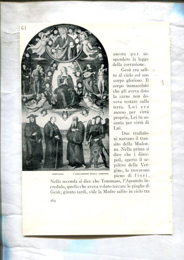  LEI racconti della vita di Maria: Lamina 61: L'assunta da a San Tommaso la sua cintura por Filippo Lippi y 
