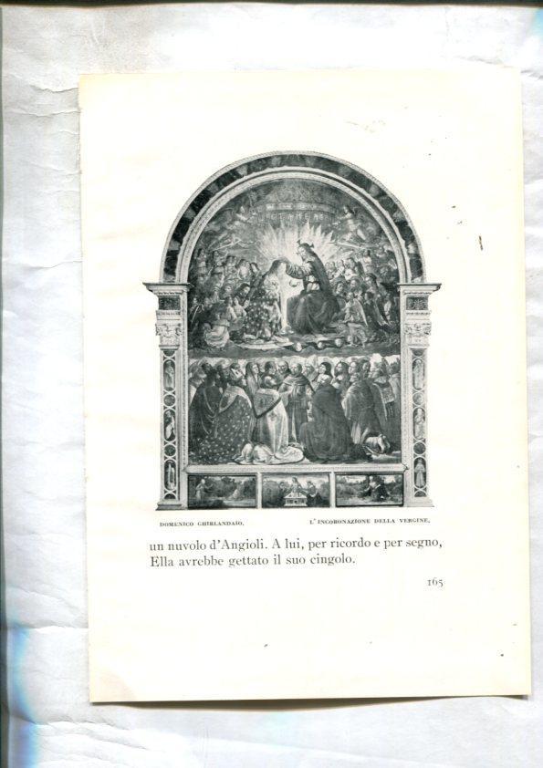  LEI racconti della vita di Maria: Lamina 62: L,'incoronazione della Vergine por Domenico Ghirlandaio y 