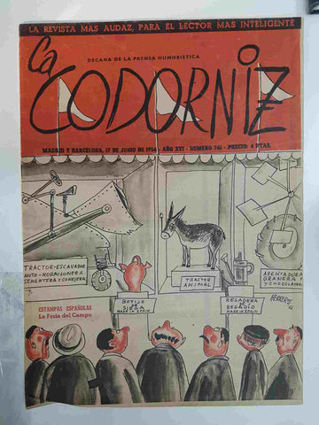 Revista: La Codorniz numero 0761, 17 de Junio de 1956 año XVI.  - La feria del campo