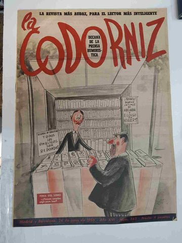Revista: La Codorniz numero 0762, 24 de Junio de 1956 año XVI - Feria del libro