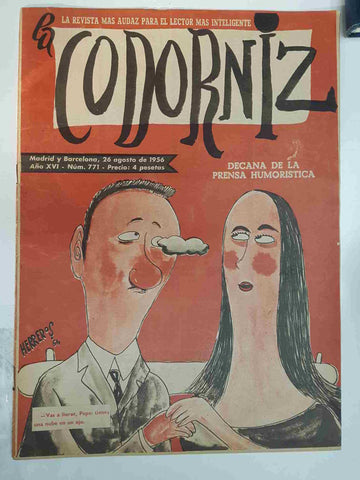 Revista: La Codorniz numero 0771, 26 de Agosto de 1956 año XVI