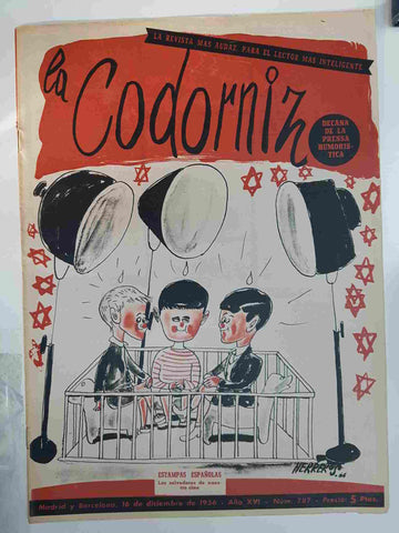 Revista: La Codorniz numero 0787, 16 diciembre 1956 año XVI - los salvadores de nuestro cine