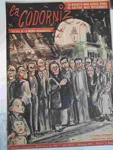Revista: La Codorniz numero 0810, 26 de mayo de 1957 año XVII - el publico de las fiestas callejeras
