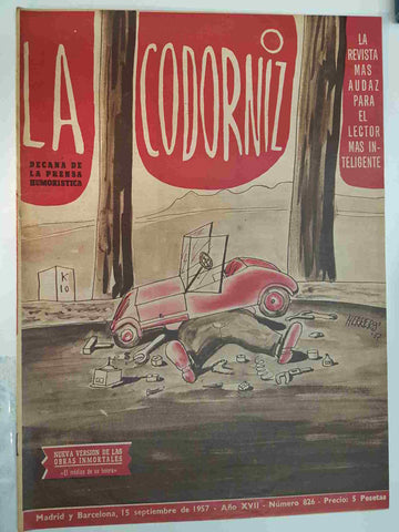 Revista: La Codorniz numero 0826, 15 de septiembre de 1957- El medico de su honra