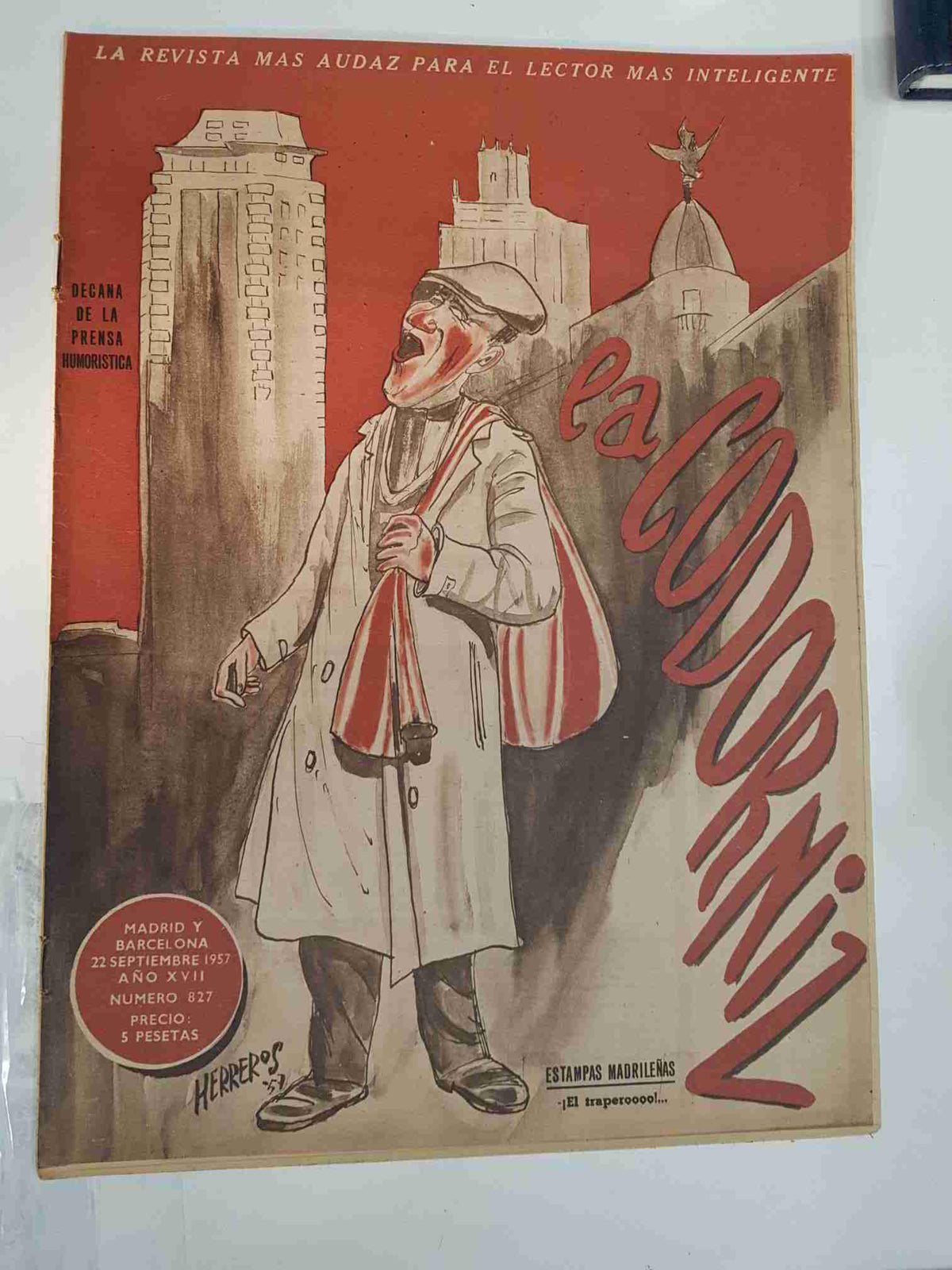 Revista: La Codorniz numero 0827, 22 de septiembre de 1957- El trapero