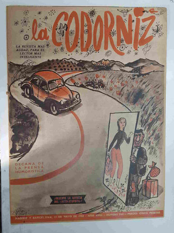 Revista: La Codorniz numero 0860, 11 de mayo de 1958 año XVIII - Observe la astucia del Auto-Stopista