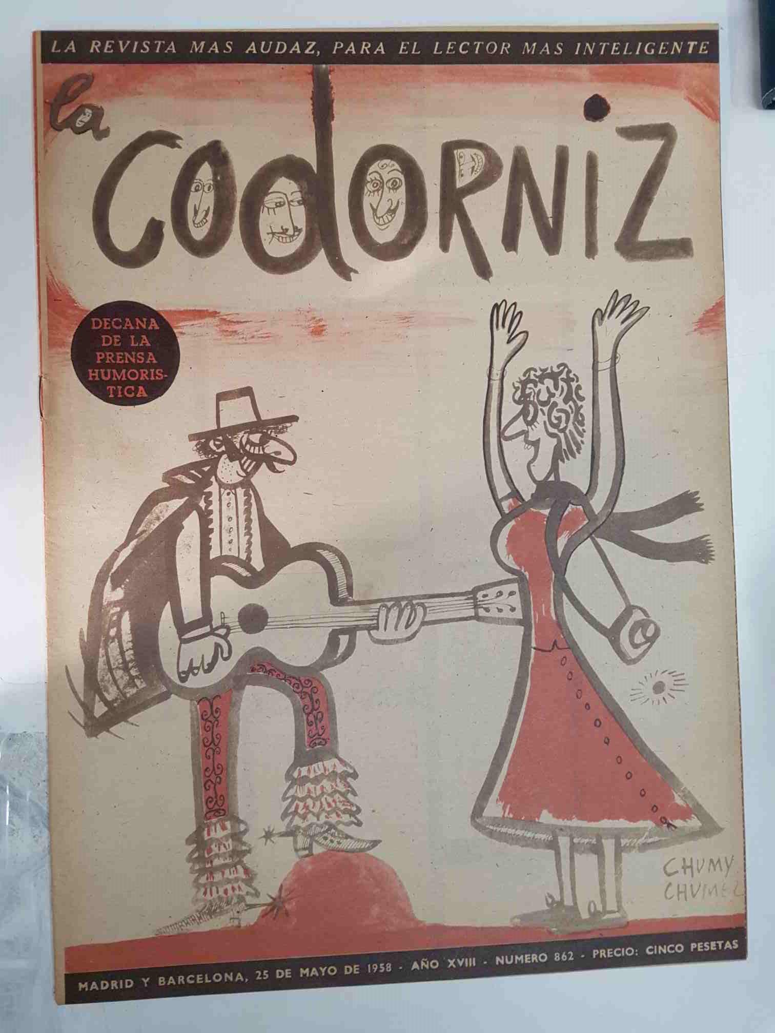 Revista: La Codorniz numero 0862, 25 de mayo de 1958 año XVIII - Observe la astucia del Auto-Stopista
