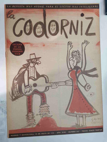 Revista: La Codorniz numero 0862, 25 de mayo de 1958 año XVIII - Observe la astucia del Auto-Stopista