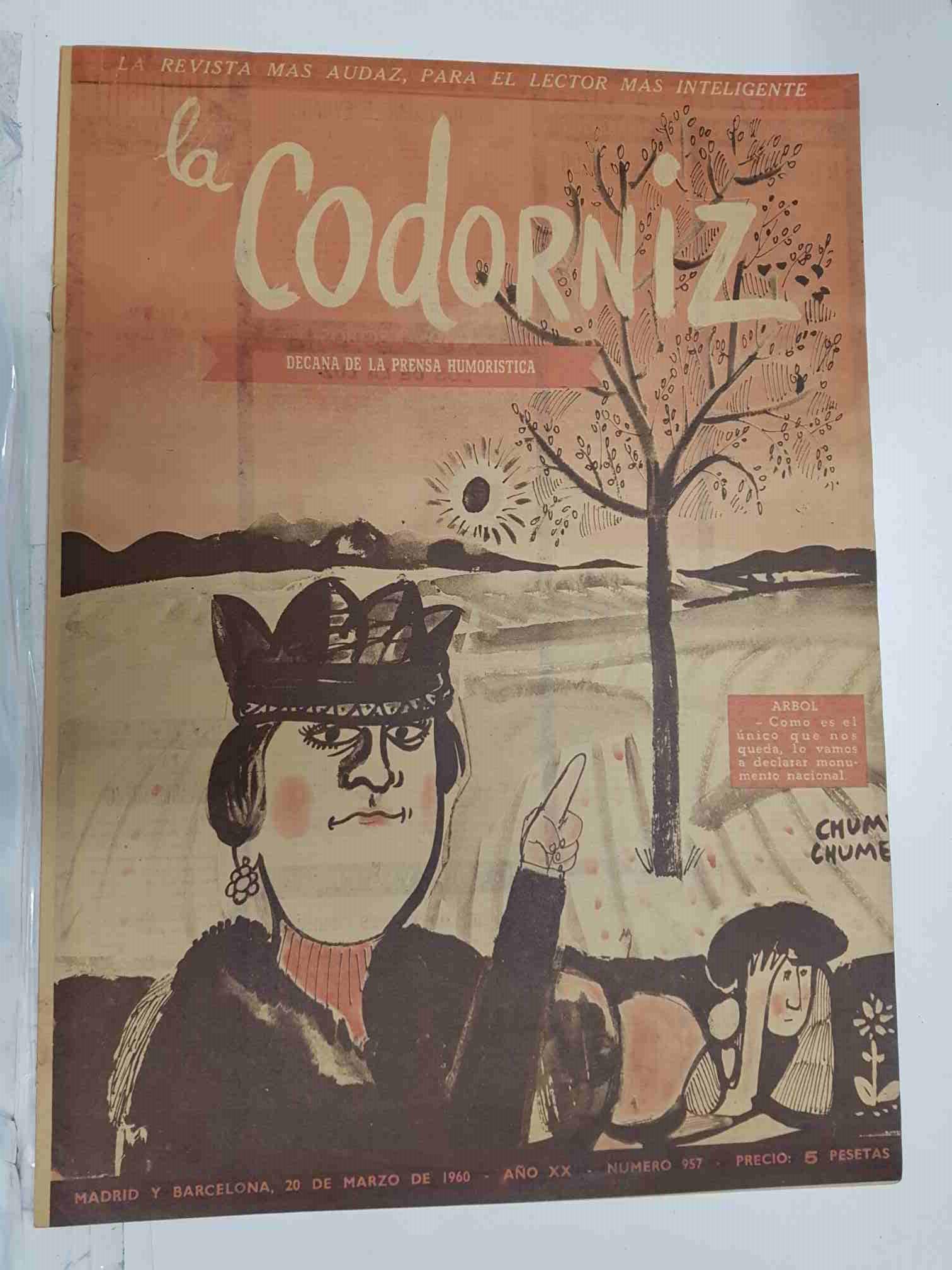 Revista: La Codorniz numero 0957, 20 de marzo de 1960 año XX - Arbol