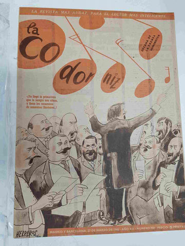 Revista: La Codorniz numero 0958, 27 de marzo de 1960 año XX