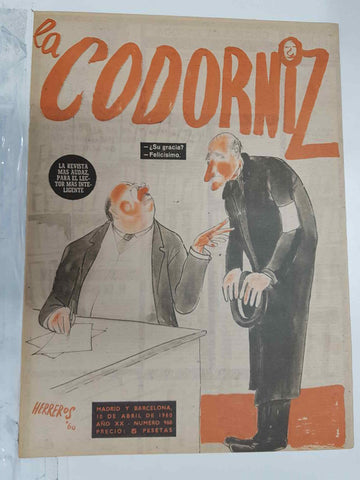 Revista: La Codorniz numero 0960, 10 de abril de 1960 año XX