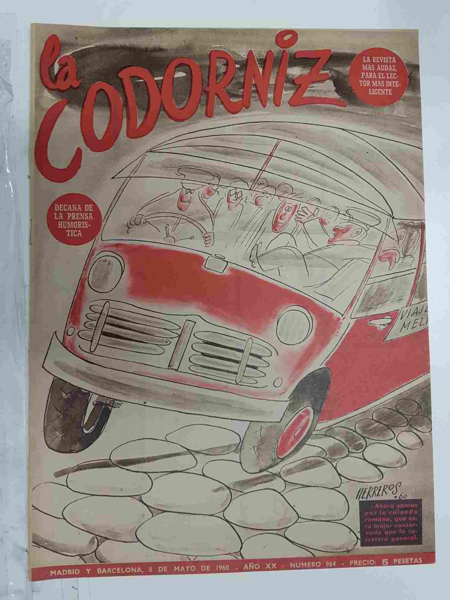 Revista: La Codorniz numero 0964, Año XX, 8 de Mayo de 1960