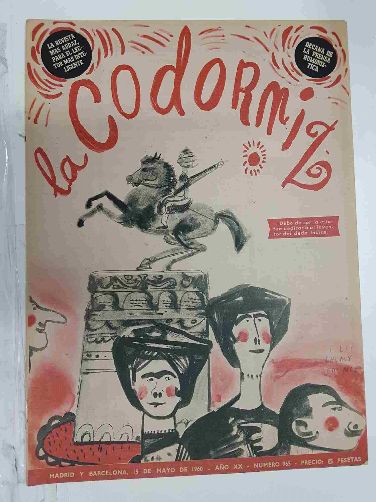 Revista la Codorniz: num 0965, Año XX, 15 de Mayo de 1960
