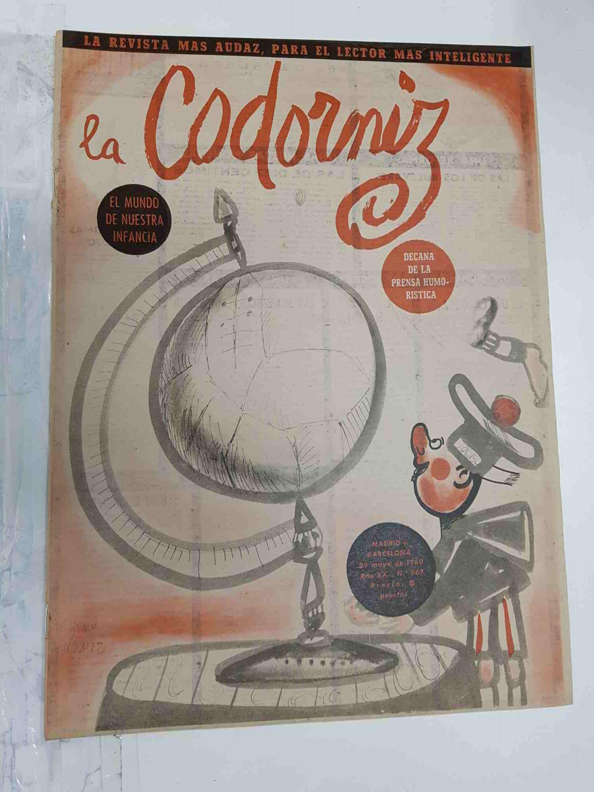 Revista la Codorniz: num 0967, Año XX, 29 de Mayo de 1960 - El mundo de nuestra infancia