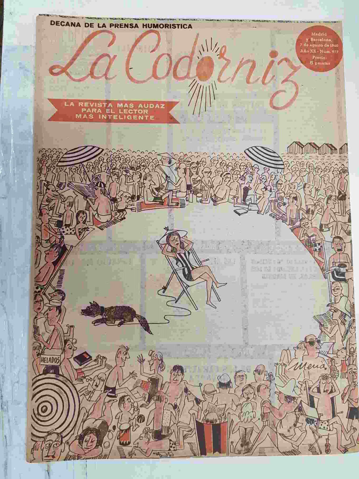 Revista la Codorniz: num 0977, Año XX, 7 de Agosto de 1960