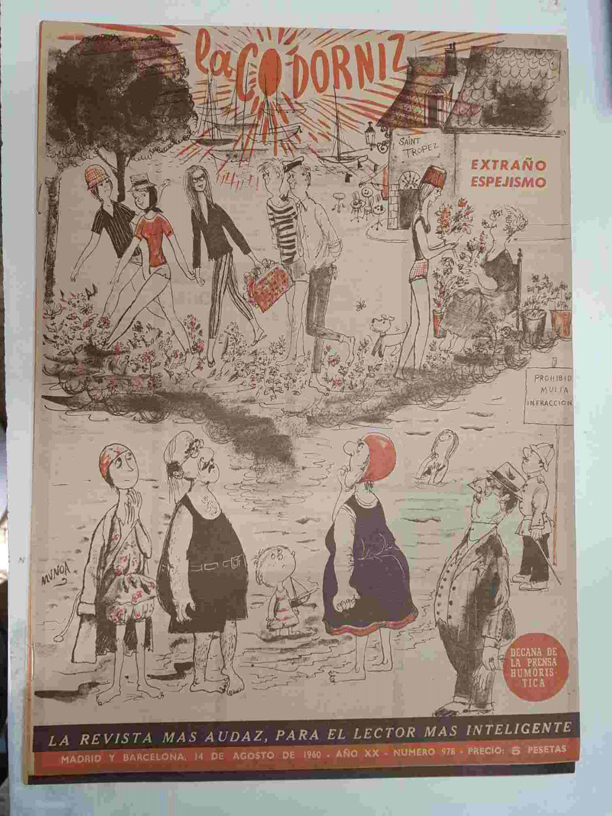 Revista la Codorniz: num 0978, Año XX, 14 de Agosto de 1960 - Extraño espejismo