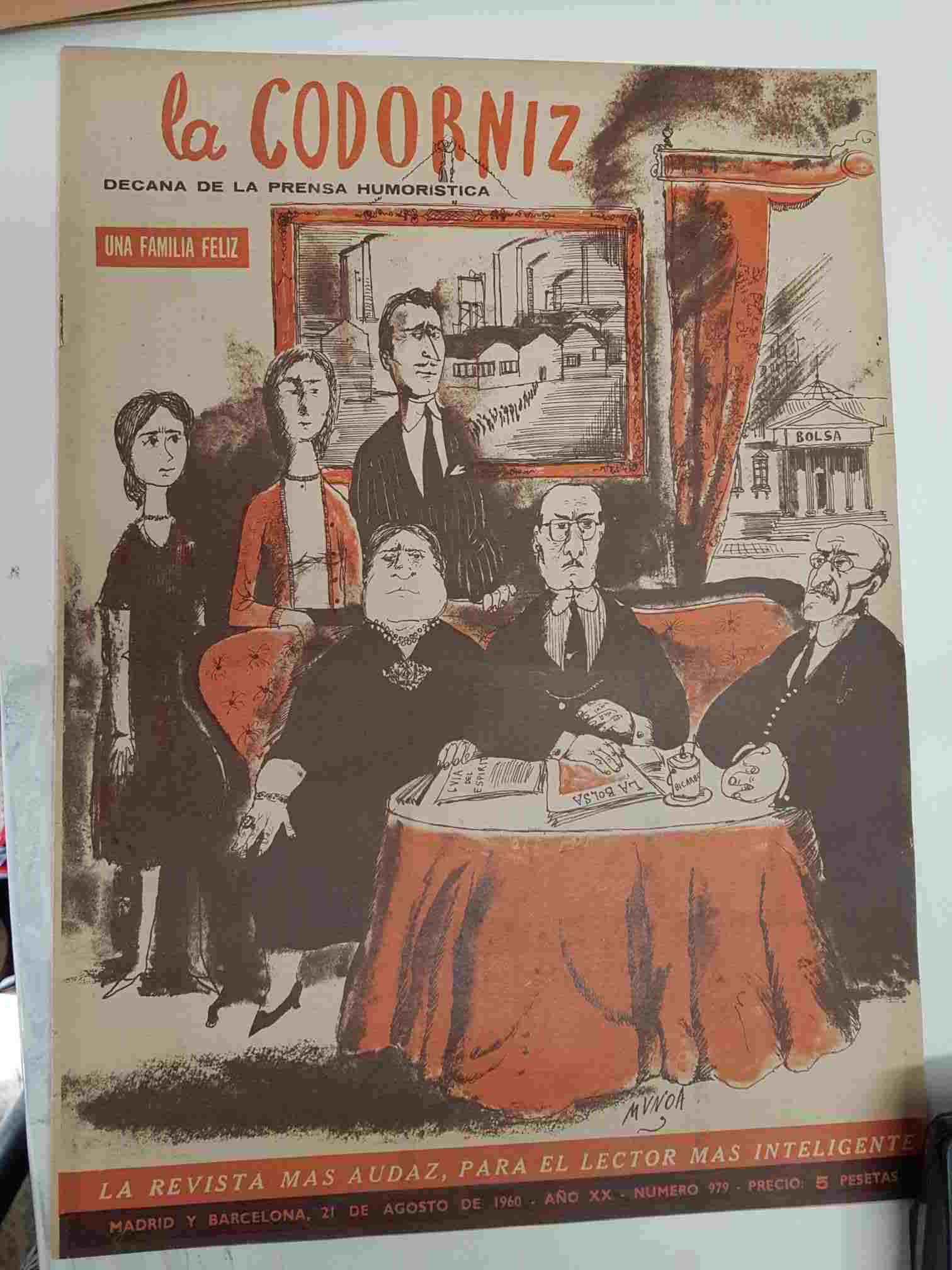Revista la Codorniz: num 0979, Año XX, 21 de Agosto de 1960 - Una familia feliz