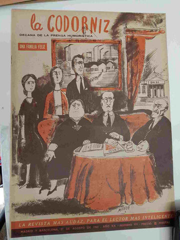 Revista la Codorniz: num 0979, Año XX, 21 de Agosto de 1960 - Una familia feliz