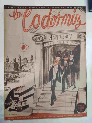 Revista la Codorniz: num 0980, Año XX, 28 de Agosto de 1960 - Academia
