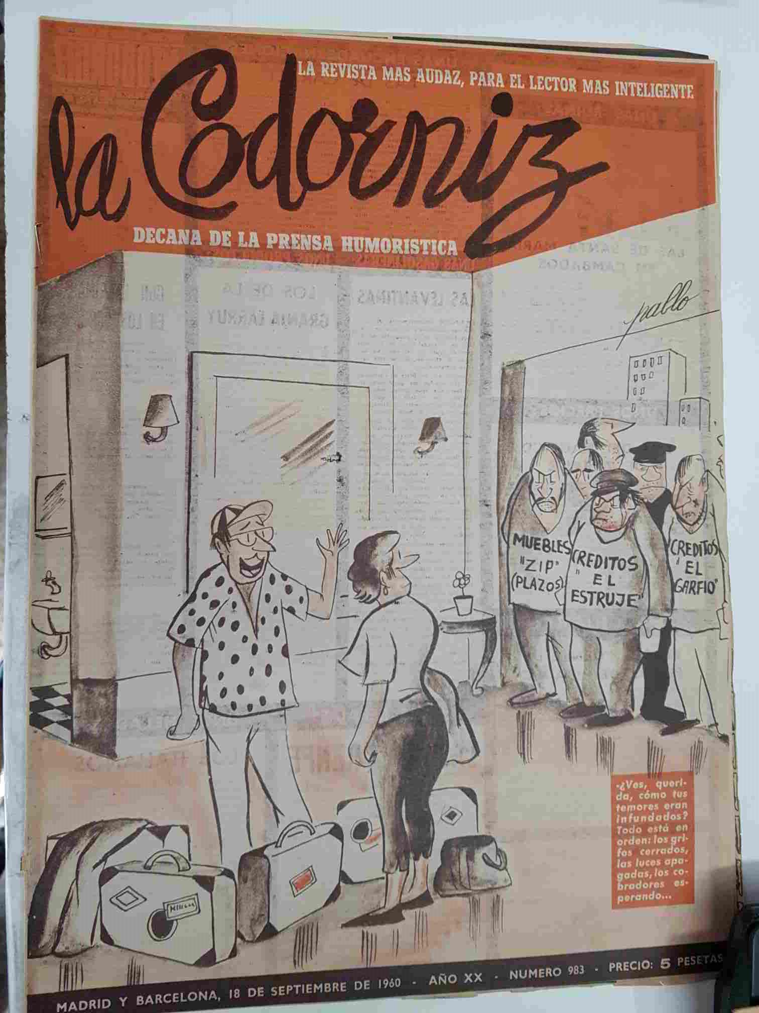 Revista la Codorniz: num 0983, Año XX, 18 de septiembre de 1960