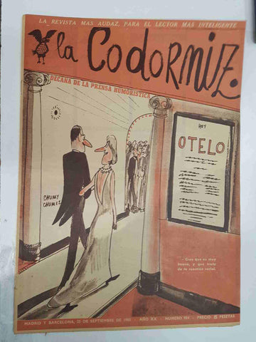 Revista la Codorniz: num 0984, Año XX, 25 de septiembre de 1960 - Hoy Otelo
