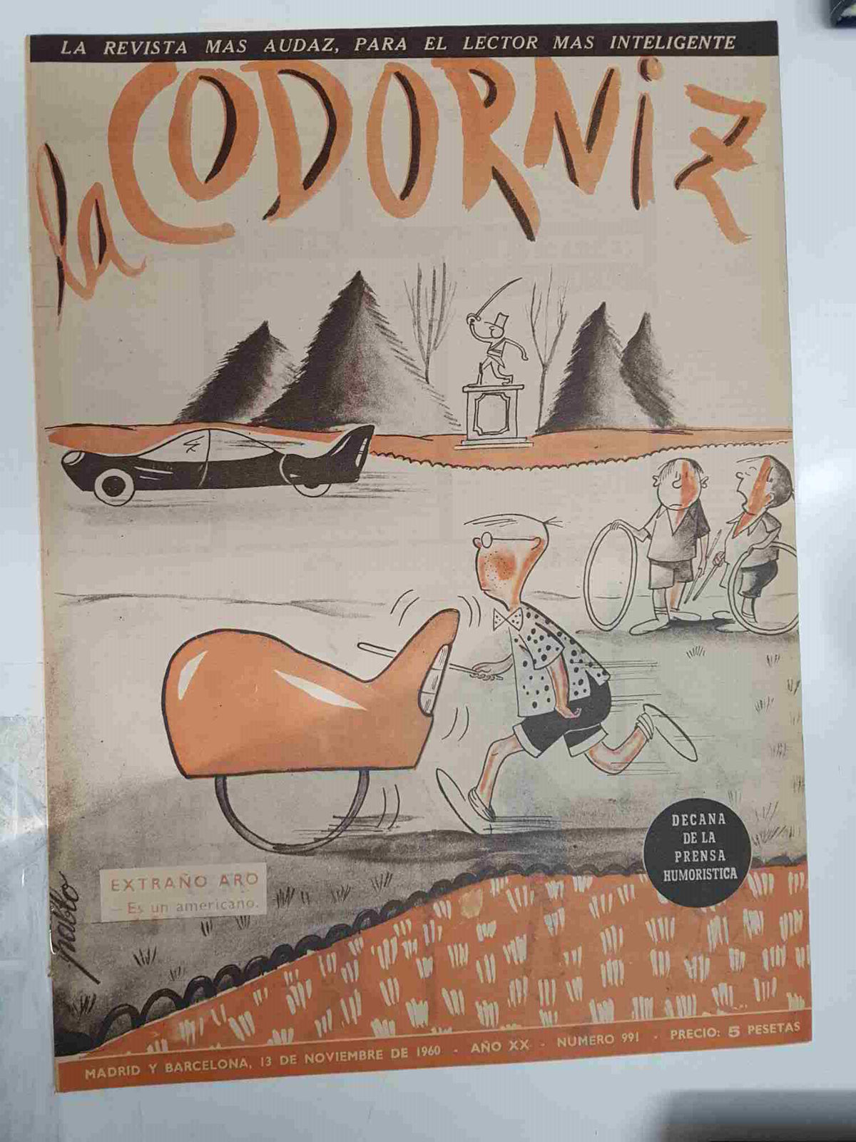 Revista la Codorniz: num 0991, Año XX, 13 de noviembre de 1960 - Extraño aro