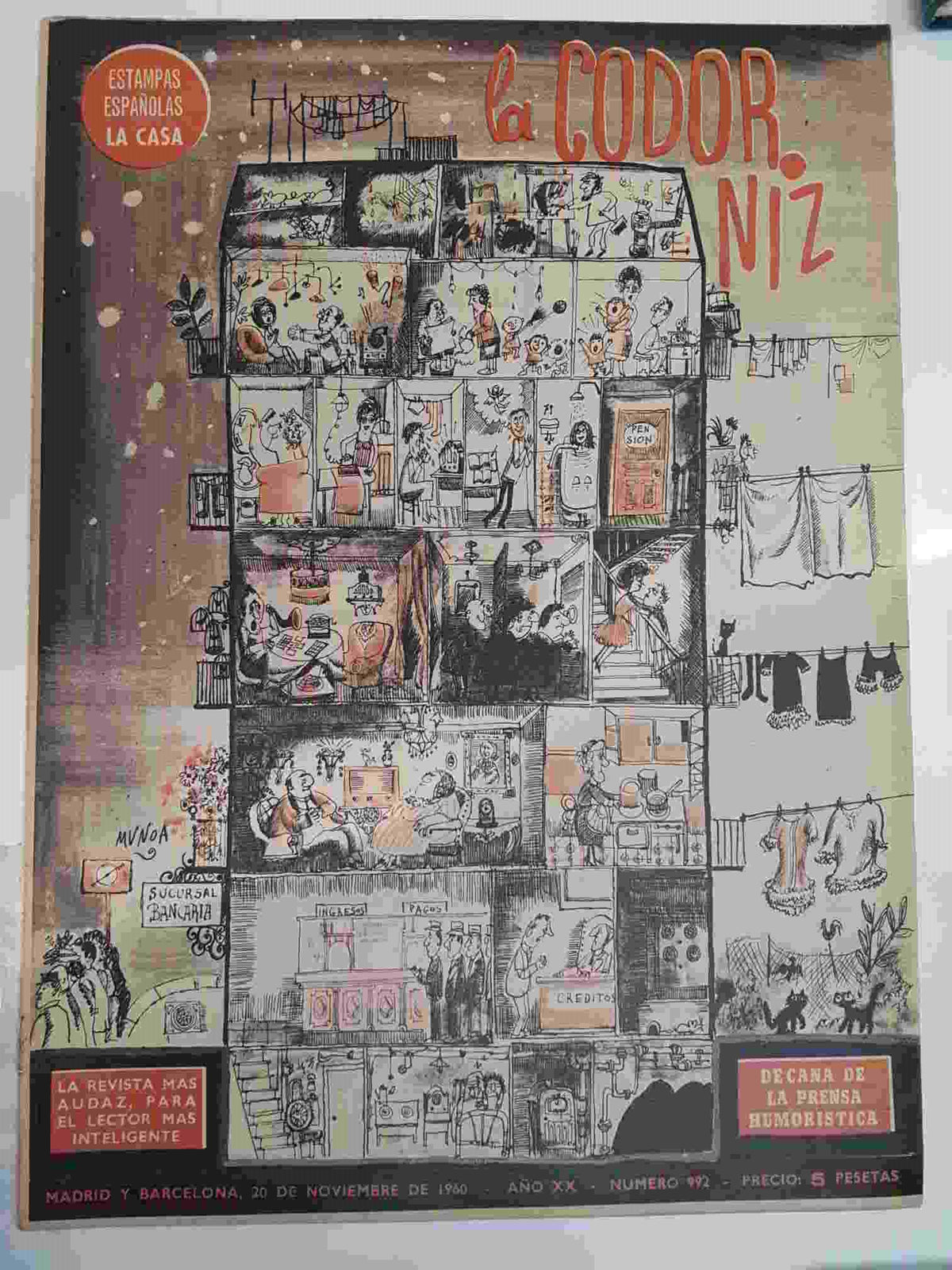 Revista la Codorniz: num 0992, Año XX, 20 de noviembre de 1960 - La casa