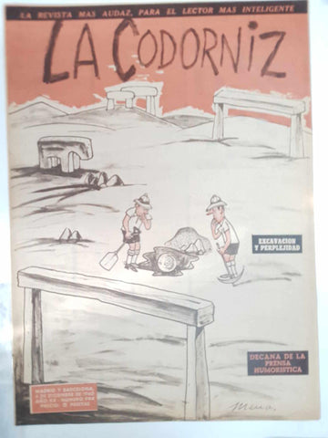 Revista la Codorniz: num 0994, Año XX, 4 de Diciembre de 1960 - Excavacion y perplejidad