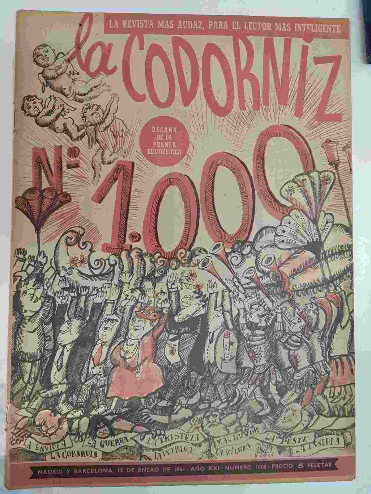 Revista la Codorniz: num 1000, Año XXI, 15 de Enero de 1961