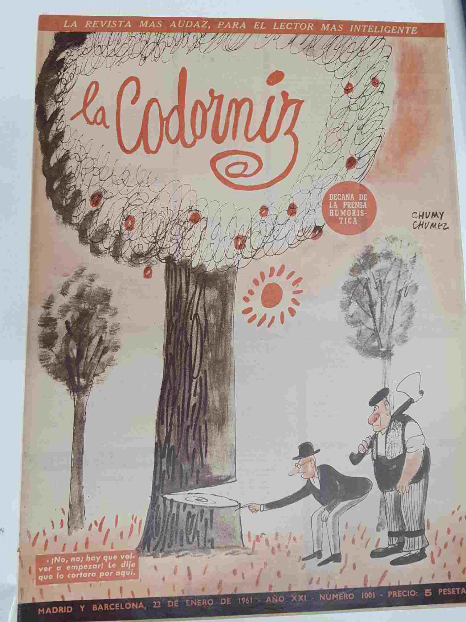 Revista la Codorniz: num 1001, Año XXI, 22 de Enero de 1961