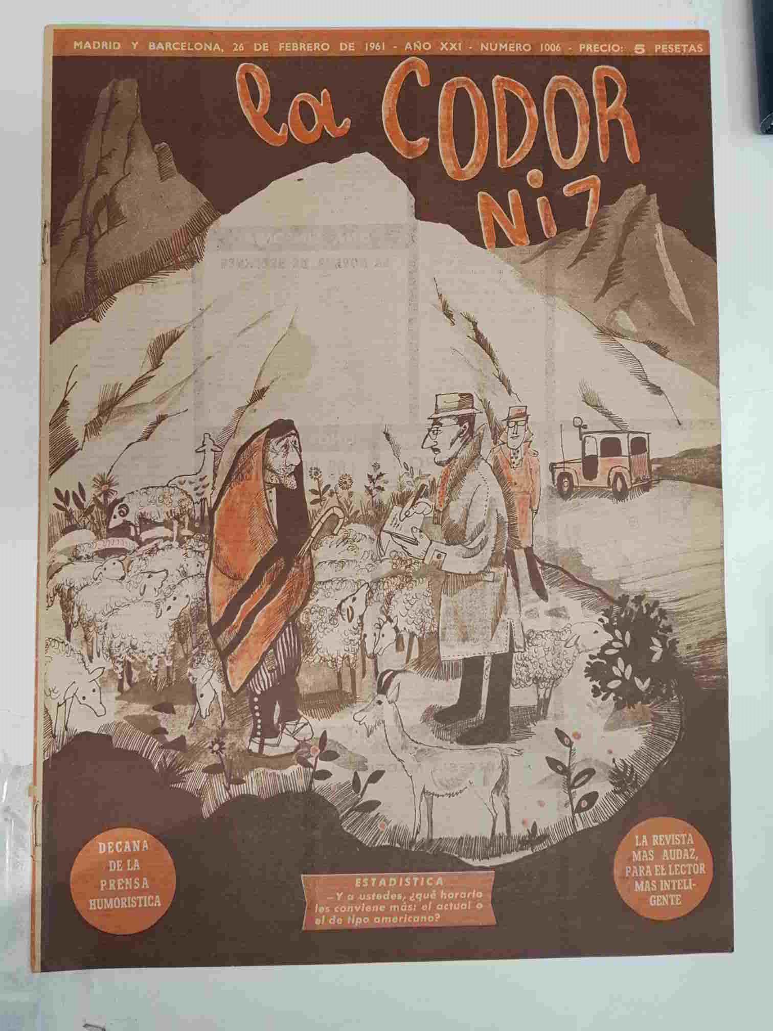 Revista la Codorniz: num 1006, Año XXI, 26 de febrero de 1961 - Estadistica