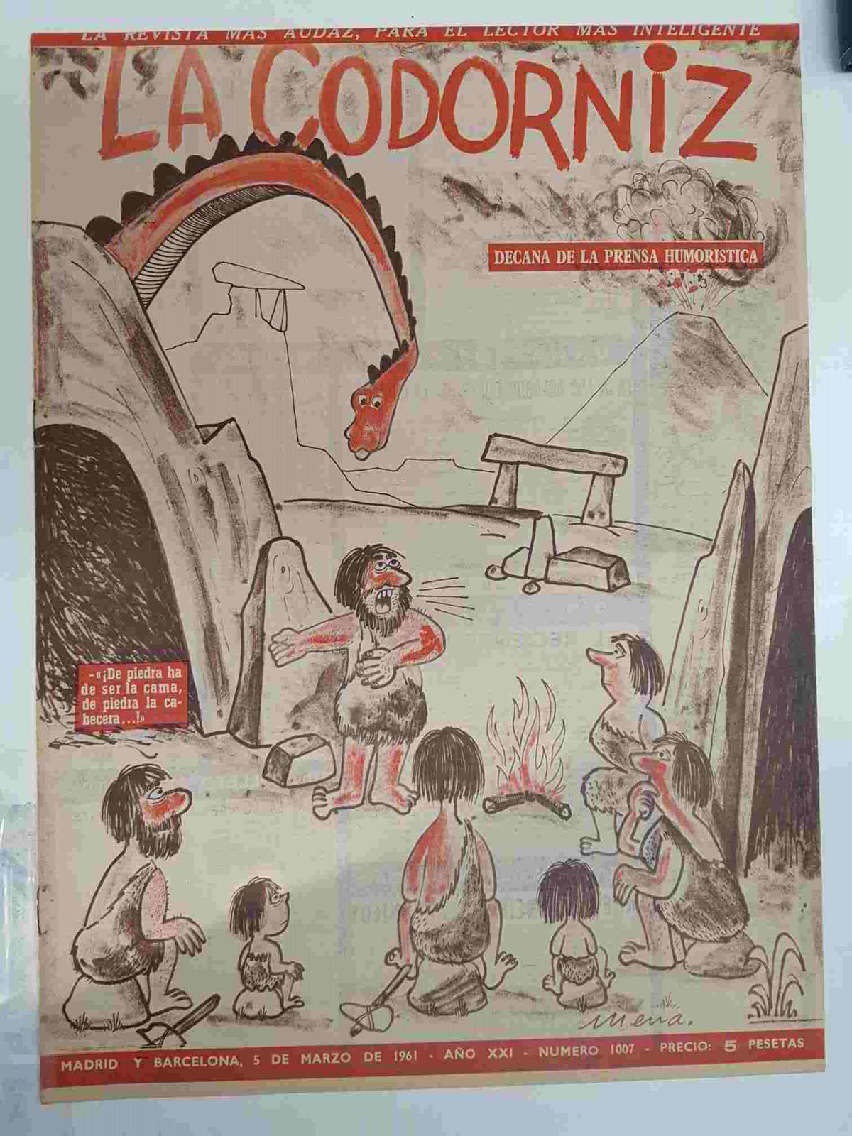 Revista la Codorniz: num 1007, Año XXI, 5 de marzo de 1961