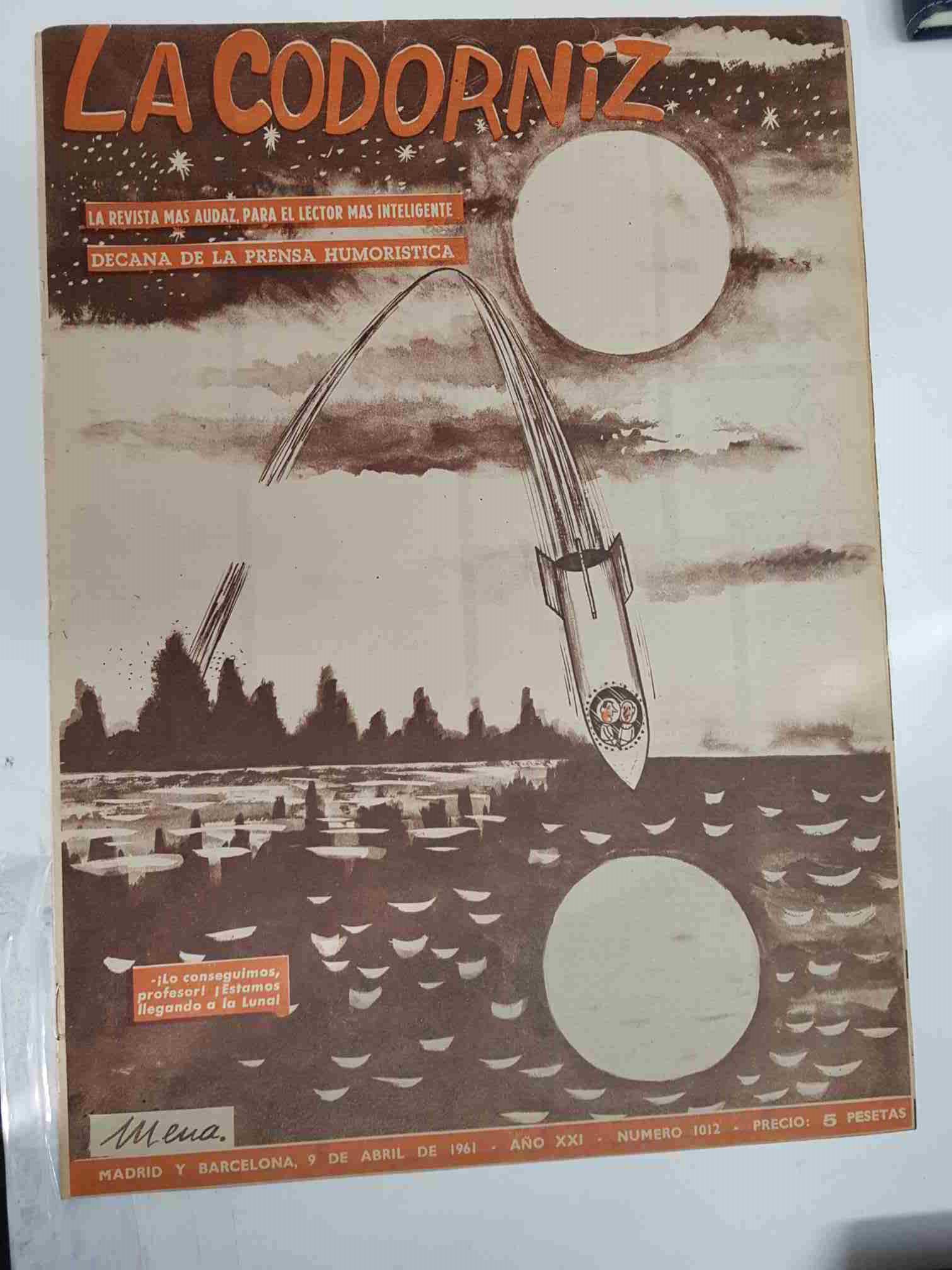 Revista la Codorniz: num 1012 Año XXI, 9 de Abril de 1961 - Viaje a la luna