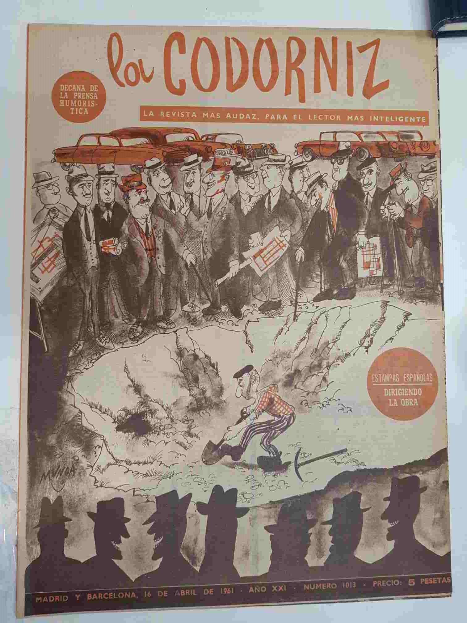 Revista la Codorniz: num 1013 Año XXI, 16 de Abril de 1961 - Dirigiendo la obra